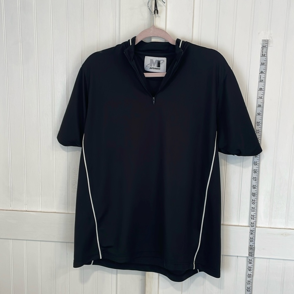 MI Performance black golf shirt size L